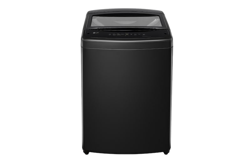 Vista frontal de Lavadora LG Carga Superior 13Kg Negro TurboDrum WT13NVTB